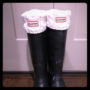 Hunter - Tall 6 Stitch Cable Knit Cuff Boot Socks